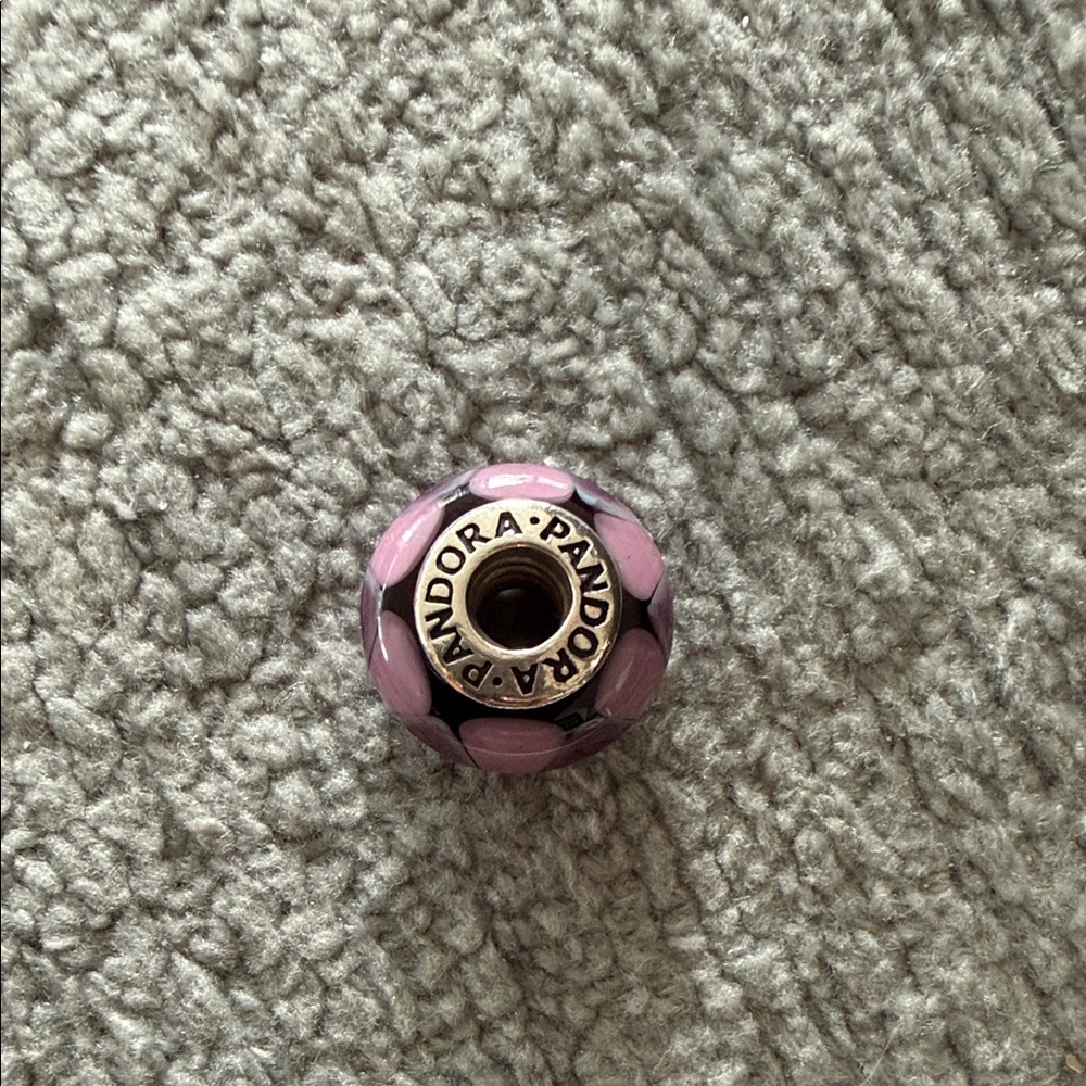 Pandora Pink and Silver Charm